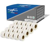 Aftertech 20x 11353 12x24mm Rouleaux d'étiquettes adhésives compatibles (1000 étiquettes/rouleau = 20000 au total) pour imprimantes d'étiquetage Dymo LabelWriter S0722530 20x11353