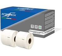 Aftertech 2x 11354 rouleaux d'étiquettes adhésives compatibles 57x32mm (1000 étiquettes/rouleau = 2000 au total) pour imprimantes d'étiquetage Dymo LabelWriter S0722540 2x11354