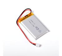 AFTERTECH 503048 750 mAh 0,75 Ah 48 x 30 x 5 mm Cellule polymère de Lithium LIPO 3,7 V 3,7 V Rechargeable avec BMS et connecteur JST PHR 02 M3C1
