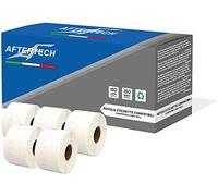 Aftertech 5x 11356 41x89mm Rouleaux d'étiquettes adhésives compatibles (300 étiquettes/rouleau = 1500 au total) pour les imprimantes d'étiquetage Dymo LabelWriter S0722560 5x11356
