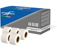 Aftertech 5x 99010 28x89mm Rouleaux d'étiquettes adhésives compatibles (130 étiquettes/rouleau = 650 au total) pour imprimantes d'étiquetage Dymo LabelWriter S0722370 5x99010