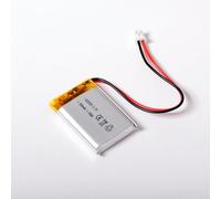 AFTERTECH 602535 500 mAh 0,5 Ah 35 x 25 x 6 mm Cellule polymère de Lithium LI-POLIMER 3,7 V Rechargeable avec BMS et connecteur JST PHR 02 M3E1