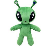 AFTONSPARV AFTONSPARV - Peluche extraterrestre verte douce - 25 cm - Peluche extraterrestre verte - Coussin en peluche Alien pour enfants, garçons, filles et fans