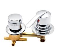 AFUDER 2/3/4/5 Voies Sortie D'eau Vis Filetage Centre Distance 10 cm 12,5 cm Mitigeur En Laiton Salle De Bains Douche Mélangeur Robinet Robinet Cabine,2 ways Intubation