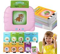 Afufu Cartes Flash Parlantes pour Enfants, Cartes Éducatives Jouets d'apprentissage 112 Feuilles de 224 Mots, Préscolaires Montessori Jeux Éducatifs Interactifs Cadeaux Filles de 2 à 6 Ans(Italien)