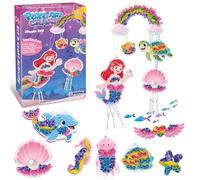 Afufu Kit de Loisirs Créatifs Jouets Poke in Art, 14 Sirènes Animaux Marins et 6 Carillons éoliens, Bricolage Foil Artisanat Activité Manuelle Enfant Fille 6-12 Ans, Travaux Manuels Cadeau Créatif