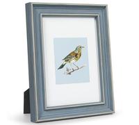 Afuly Cadre Photo 13 X 18 Vintage Bleu Cadre Antique RéTro Cadre Photo DéCoration Shabby Pour Table Murale Famille Amis Mariage Anniversaire FêTe Des MèRes Cadeaux Pour Maman Grand-MèRe