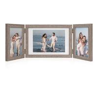 Afuly Cadre Photo Collage En Bois 3 Photos Pour 10x15 Et 13x18 Cadre Photo Multiple Marron Rustique Cadeau De Mariage Familial