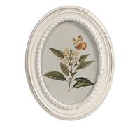 Afuly Cadre Photo Ovale Vintage 13x18 Blanc Bois Cadre Avec Verre Pour Bureau Ou Mur Décoration D'Intérieur Cadeau Personnalisé Famille Couple Amis Mère Et Grand Mère