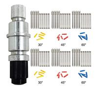 AFUNTA Compatible CB09 CB09U Graphtec Lame Support Base avec 30 pcs (30/45/60 degrés) Vinyle Cutter Traceur Lames de Coupe Silhouette Cameo