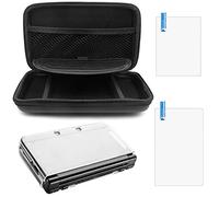AFUNTA Housse de Protection pour Nintendo New 3DS XL, avec Etui et 2 Protecteurs d'écran, Sac de Voyage, Etui et Films de Protection pour Ecran Supérieur et Inférieur