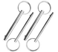 Afunta Lot de 4 goupilles à dégagement rapide, diamètre 8 mm et 6,3 mm, longueur totale 76 mm, en acier inoxydable 316, accessoires de bateau