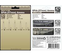Afv Club 1:35 - 6 Pdr (57mm) Ammunition (Afv35174)
