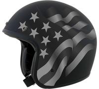 AFX FX-76 Flag Freedom, casque jet S Noir/Gris Noir/Gris