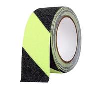 AFXGUSD Bande Adhésive Lumineuse Antidérapante Phosphorescente pour Escaliers, En PET, pour Une Utilisation Intérieure et Extérieure, Sergé Lumineux, 5 M