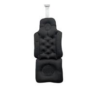 AFXGUSD Coussin de Baignoire, Coussin de Relaxation, Coussin de Bain Ergonomique, Coussin D'assise, Soutien Lombaire, Polyester Imperméable, Facile à Nett, Noir