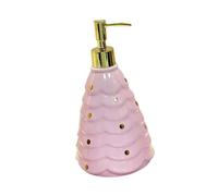 AFXGUSD Distributeur de Savon Liquide En Forme de [description D'un Article Spécifique]. Distributeur de Savon Liquide Manuel En Céramique, I, Rose