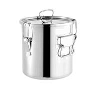 AFXGUSD Ensemble de Boîtes de Conservation Alimentaire en Acier Inoxydable de Qualité Supérieure avec Couvercle Sécurisé, 10L