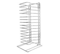 AFXGUSD Étagère à Pizza, Support de Cuisson, Support de Refroidissement, Porte-Assiettes, Plateau de Service, étagère de Rangement pour La Cuisine, en Fer Chr, 14 Couches