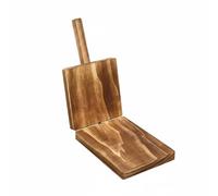 AFXGUSD Moule en Acier Inoxydable de Haute Durabilité avec Bois de Sapin Alimentaire Presse à Pâte Manuelle Charnière Solide Presse à Tortilla pour Empanadas, Xl, Carbonisé
