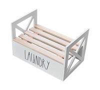 AFXGUSD Organisateur de Lessive Liquide, Station de Rangement pour Savon à Lessive, Support Portable En Bois Antidérapant de, Blanc