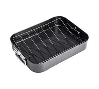 AFXGUSD Plat à Rôtir Rectangulaire avec Grille, Plaque de Cuisson pour Four