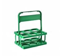 AFXGUSD Porte-Bouteilles Portable Support Bière Panier à Boissons Plastique Résistant avec Poignée Pratique pour Utilisation Lors de Fête Maison Bar, Vert, Vert, Grand 500 ML Environ