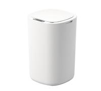 AFXGUSD Poubelle Intelligente à Ouverture Automatique avec Couvercle pour La Maison et Le Bureau, Blanc 13L