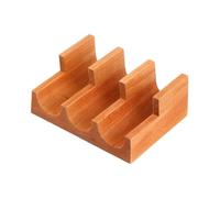 AFXGUSD Support à Bois, Assiette de Présentation Rustique, Accessoire de Cuisine pour, Rouleaux de et Tacos, pour Une, 3 Grilles