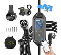 AFYEEV 3.6kW Electric Car Charger, 8101316A Switchable Current, Electric Car Charging Cable with Bag, IEC 62196-2, Type 2, 8 M