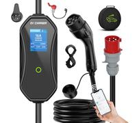 AFYEEV Chargeur Voiture Électrique 11kW, 8-16A Triphasé Type 2 CEE