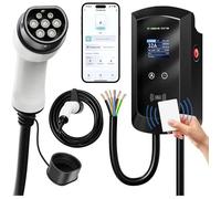 Afyeev Electric Car Charging Cable, 22kw Three Phase 8-32a 5 M, Electric Car Charger, With Rfidappwifibluetooth, Ev Charger Type