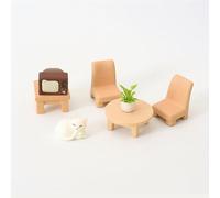 AFYRIANT 7 PCS Mobilier de Maison de Poupée, Ensembles de Meubles Miniatures pour Salon, Accessoire Maison Poupée Mini, Figurine Meubles, Ornements, Décorations d'Halloween et de Noël