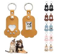 AFYRIANT Boîte à souvenirs personnalisée pour poils d'animaux de compagnie, pochette de rangement pour poils d'animaux de compagnie, souvenir chien décédé, collection commémorative (Jaune)