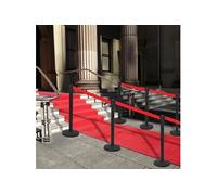 Afzetpaal met band staal zwart51161