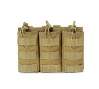 Ag 3-Poudres À Triple Chargeur Molle 5.56,Plaque De Rétention K19,Plaque Electrolux,Support Mag,Sac Airsoft - Type Tan