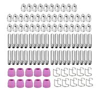 AG-60 SG-55 WSD-60 Découpeur Plasma Consommables, 100PCS Coupeur Electrode Tip Buse Plasma Torch, Air Decoupe au Plasma pour Coupeur de Plasma Torch Pistolet de découpe plasma