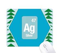 ag argent élément chimique science tapis de souris green pine tree tapis en caoutchouc