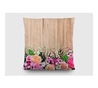AG ART Coussin a motif a fleurs dessous - 45 cm x 45 cm Multicolors