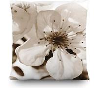 AG ART Coussin fleurs beige - 45 cm x 45 cm Beige G