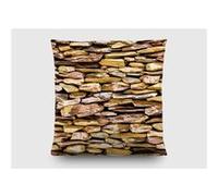 AG ART Coussin mur de pierre- 45 cm x 45 cm Multicolors