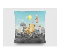 AG ART Coussin - ourson, renard, lapin en noir et blanc - 40x40 cm Multicolors