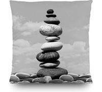 AG ART Coussin tour de galets - 45 cm x 45 cm Multicolors