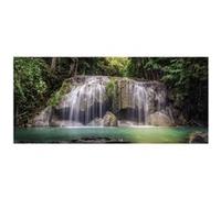 AG ART Jungle waterfall, photo murale intissée, 202 x 90 cm, 1 part Multicolors G