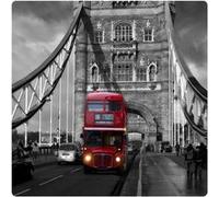 AG ART London Bus, Photo pour accrocher au mur faite en plexiglass 19 x 19 cm Multicolors G