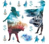 AG ART Mini Stickers Disney - La Reine des Neiges 2 - modèle nature magique - 30 CM x 30 CM Multicolors G