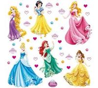 AG ART Minis Stickers 6 Princesses Disney - 30 CM x 30 CM Multicolors