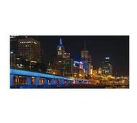 AG ART Night city Melbourne, photo murale, 202 x 90 cm, 1 part Multicolors G