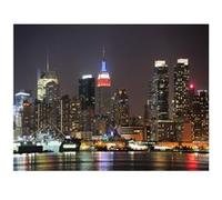 AG ART Night city , photo murale intissée, 360x270 cm, 4 parts Multicolors G