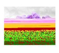 AG ART Orchid 3D, photo murale intissée, 360x270 cm, 4 parts Multicolors G